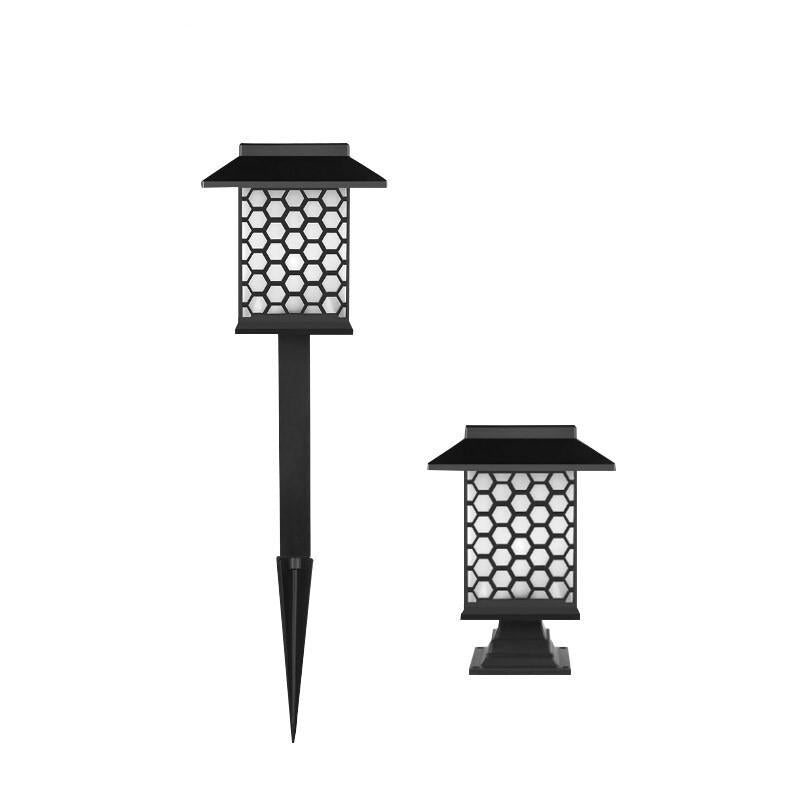 Solar Pathway Lights 2 Pack Auto On Off Lawn Lamp Waterproof Led Solar Lights for Lawn, Patio, Yard