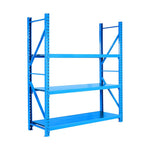 3-Shelf Storage Shelving Heavy Duty 221 lbs Loading Capacity Per Shelf 1000*400*2000mm Blue Or Gray