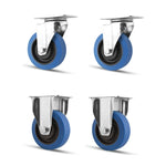 Foldable Platform Trolley Rolling Cart 48 * 71cm Weight Capacity 150KG Silent Rubber Casters High Strength Body