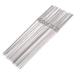 Stainless Steel BBQ Grill Tool Kit 25 PCS Set: Brush, Clip, Fork, Shovel, Knife, Sticks, for Picnic Camping Barbeque Cooking Grilling