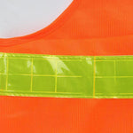 Orange Oxford Reflective Vest Car Traffic Safety Warning Vest Orange One Size Fits All