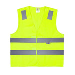 Body Protection Safety Vests Two horizontal Four Point Traffic Car Warning Sanitation Construction Velcro Fluorescent Yellow
