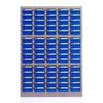 75 Drawer Without Door Cabinet Blue Drawer Parts Cabinet Floor Type Storage Screw Material Tool Component Cabinet Storage Cabinet Sample Cabinet