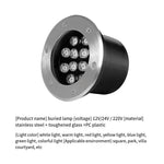Led Buried Lamp Lawn Lamp Courtyard Lamp Outdoor Embedded Buried Lamp 9w Green 12v