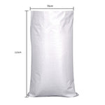 Moisture-proof Waterproof Woven Bag Snakeskin Bag Express Parcel Bag Packing Load Carrying Bag Cleaning Garbage Bag 70 * 113 CM 10 White Bags