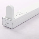 Bright Led Bracket Lamp T8 Lamp Tube Fluorescent Lamp 1.2m 15w White Light 6500k (lamp Frame + Lamp Tube / 10 Sets)