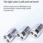Bright Led Bracket Lamp T8 Lamp Tube Fluorescent Lamp 1.2m 15w White Light 6500k (lamp Frame + Lamp Tube / 10 Sets)