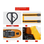 Manual Hydraulic Truck Forklift 2t Carrier Hydraulic Tractor Floor Bull Hand Push Pull Pallet Forklift Lift Loading And Unloading Fork Width 550mm Nylon Double Wheel