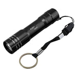 Violet Lamp 365 nm Flashlight 3w Mini Fluorescent Uv Detection Anti Counterfeiting Banknote Detection Lamp Black Φ 20 * 92mm (including Battery)365 nm