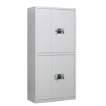 Security Cabinet File Thickened Safety Iron Data Electronic Code Lock Steel Double Section Security 1850 * 900 * 420mm
