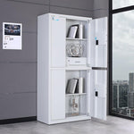 Security Cabinet File Thickened Safety Iron Data Electronic Code Lock Steel Double Section Security 1850 * 900 * 420mm