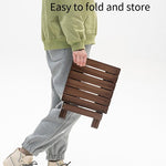 Outdoor Folding Table And Chair Beach Park Camping Folding Table And Chair Solid Wood Camping Picnic Table Folding Portable