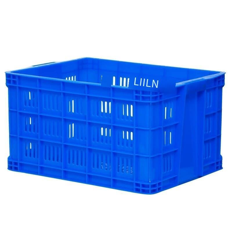 Plastic Basket (103 * 68 * 54cm) Express Rectangular Thickened Fruit Large Vegetable Transportation Basket Plastic Frame Factory Hollow Turnover Box