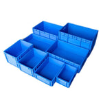 800 * 600 * 120 mm Plastic Turnover Box Logistics Transfer Box Warehouse Workshop Plastic Box Transport Storage Box (blue)