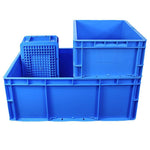 600 * 400 * 120 mm Plastic Turnover Box Logistics Transfer Box Warehouse Workshop Plastic Box Transportation Storage Box (blue)