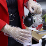 100 Pieces Disposable PE Gloves Thickened Dining And Beauty Household Gloves Transparent Plastic Gloves