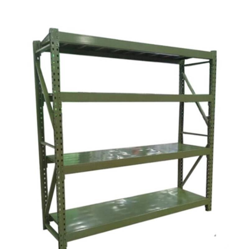 4 Tier Removable Storage Rack Army Green Left And Right Rear Three Side Screening Pulley 2 * 0.6 * 1.8m