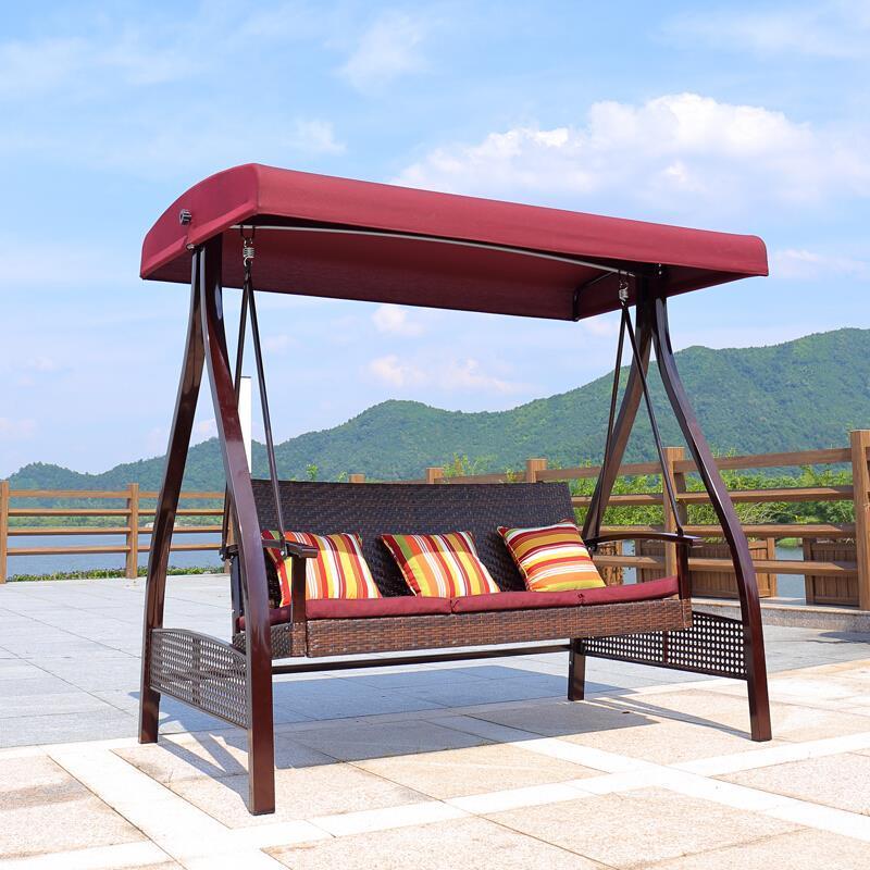 Outdoor Swing Chair Rocking Chair Garden Balcony Rattan Hanging Chair Swing Chair