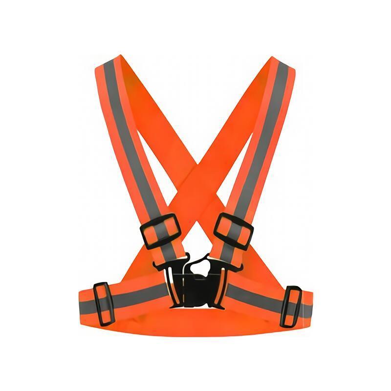 Fluorescent Orange Reflective Vest High Elastic Imported Yarn Elastic Band