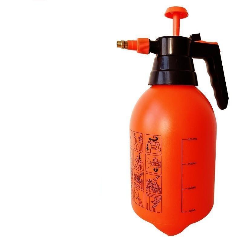 Watering Pot Air Pressure Sterilizing Alcohol Special High Pressure Sprayer Horticultural Watering Kettle Bottle 2L Air Pressure Watering Pot Orange Belt Buckle