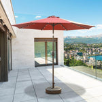 Outdoor Sunshade Outdoor Sunshade Outdoor Terrace Garden Outdoor Umbrella Solar LED Light Stall Umbrella Large Sun Umbrella