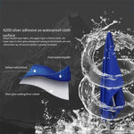 Sun Umbrella Super Large Outdoor Stall Square Folding Rain Proof Inclined Umbrella Commercial Thickened 2.5x2 M Silver Tape 4 Bone