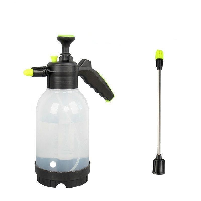 Herbicidal Spray Kettle Manual Pressure Flower Watering Kettle Watering Pot Disinfectant Sprinkler 2 Litres (high Pressure Transparent Section) + Long Sprinkler