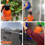 Herbicidal Spray Kettle Manual Pressure Flower Watering Kettle Watering Pot Disinfectant Sprinkler 2 Litres (high Pressure Transparent Section) + Long Sprinkler