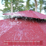 Household Courtyard Roman Umbrella Outdoor Sunshade Umbrella Garden Umbrella Milk Tea Shop Coffee Shop Outdoor Stall Umbrella Square 2.5 M