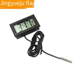 Electronic Thermometer Digital Fish Tank Refrigerator Water Temperature Meter With Waterproof Probe Black