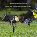 Solar Spotlight Tree Lamp Inserted Into The Ground Tree Lamp Landscape Courtyard Lamp Projection Lamp Outdoor Waterproof Garden Villa Courtyard Lamp