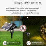 Solar Spotlight Tree Lamp Inserted Into The Ground Tree Lamp Landscape Courtyard Lamp Projection Lamp Outdoor Waterproof Garden Villa Courtyard Lamp