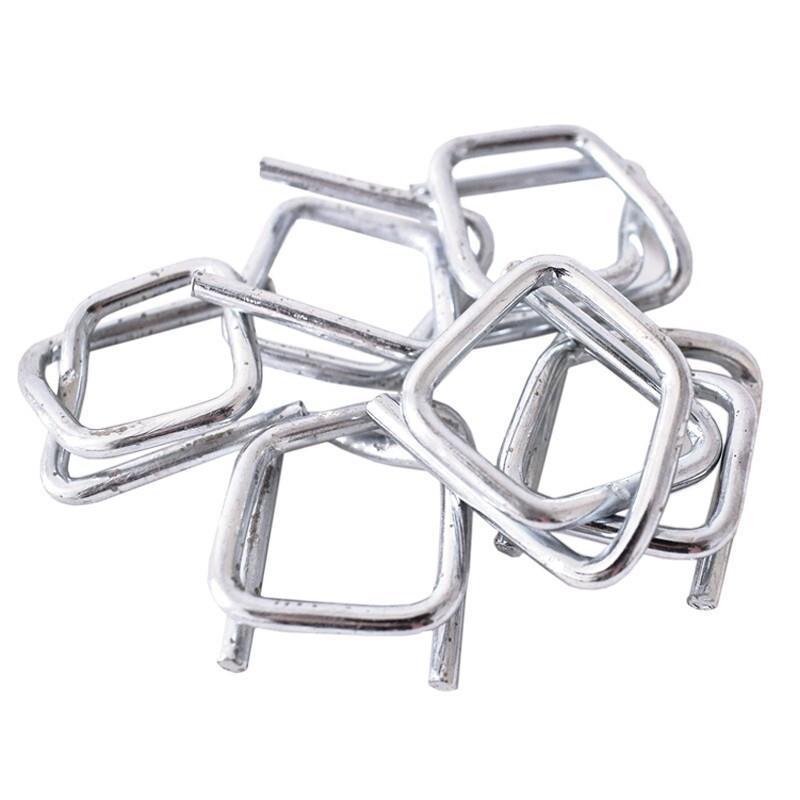 Fiber Belt With 50 Pieces Of Recycled Buckle 16mm Wide Polyester Flexible Buckle Metal Wire Clip A1214