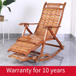 Bamboo Rocking Chair Elderly Rocking Chair Summer Cane Chair Balcony Lunch Break Chair Winter And Summer Dual Purpose Nap Chair Folding Chair