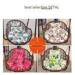 Cradle Swing Hanging Chair Rattan Chair Cradle Leisure Bird's Nest Hanging Orchid Rocking Chair Coffee Swing + Cushion + Carpet