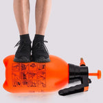 Watering Flower Pot Watering Flower Kettle Horticultural Washing Car Spray Kettle Foam Household Disinfectant Kettle Alcohol Small Watering Pot 2L Thickening Watering Pot Orange Color