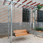 Outdoor Swing Swing Hanging Chair Outdoor Household Balcony Courtyard Leisure Double Rocking Chair Leisure Solid Wood Swing 1.2m Conventional Style 18mm