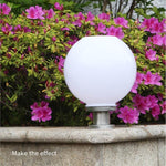 Solar Lamp Spherical Wall Lamp Outdoor Column Head Lamp Gate Column Courtyard Lamp Waterproof Garden Villa LED Wall Head Lamp Decoration Night Lamp