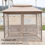 Outdoor Swing Shaker Garden Rocking Chair Iron Lazy Double Balcony Courtyard Roman Hammock Upgrade Top Plus