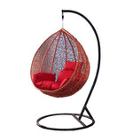 Furniture Balcony Hanging Chair Rocking Indoor Hanging Basket Rattan Single Double Bedroom Girl Swing Lazy Bird's Nest Cradle Chair With Cushion Pillow No Routine Welcome Rattan Single Coffee