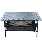 Outdoor Stall Portable Folding Table And Chair Set 4 People Multi Person Folding Table And Chair Barbecue Camping Self Driving Travel Equipment Set