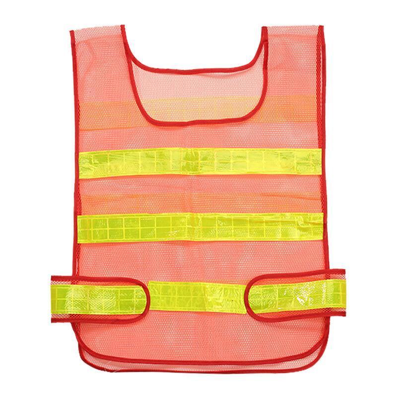 Red Grid Night Reflective Vest Reflective Vest Safety Vest Traffic Engineering Construction Site Sanitation Safety Protection Vest