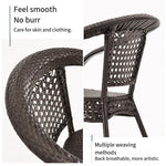 Outdoor Table And Chair Balcony Table And Chair Outdoor Leisure Rattan Chair Tea Table Garden Table And Chair Combination Three Or Five Pieces Of Outdoor Furniture 4 Widened Rattan Chair + 90cm Rattan Round Table