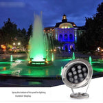 LED Underwater Lamp Pool Lamp Fountain Lamp Waterproof Underwater Spotlight Fish Pond Lamp Stainless Steel Underwater Lamp 12w