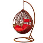 Cane Chair Rocking Chair Hanging Chair Leisure Lazy Indoor Balcony Bird's Nest Chair Single Hammock Rocking Chair Single White