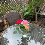 Outdoor Table And Chair Courtyard Rattan Chair Three Piece Small Leisure Furniture Combination Rattan Garden Outdoor Balcony Terrace Table And Chair Set