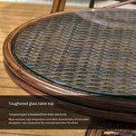 Outdoor Table And Chair Courtyard Rattan Chair Three Piece Small Leisure Furniture Combination Rattan Garden Outdoor Balcony Terrace Table And Chair Set