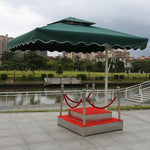 Security Guard Station Sunshade Umbrella Community Property Guard Image Platform Guard Yard Outdoor Advertising Sun Umbrella Square Umbrella 2.1m