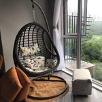 Hanging Basket Rattan Chair Bird's Nest Swing Indoor Adult Hammock Rocking Chair Courtyard Balcony Rocking Chair Singl Orchid Chair Classic Brown