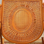 Rattan Chair Rocking Chair Adult Lunch Break Couch Reclining Chair Carefree Chair Elderly Living Room Balcony Leisure Chair Lazy Creative Chair Furniture